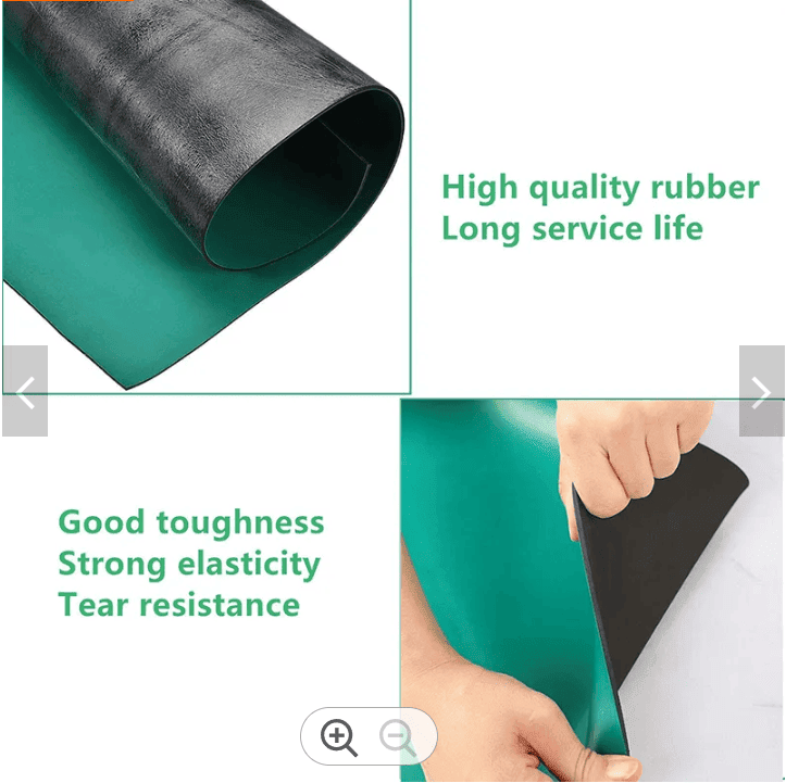 ESDBEST two-layer rubber ESD floor mat manufactured for industrial static control applications.