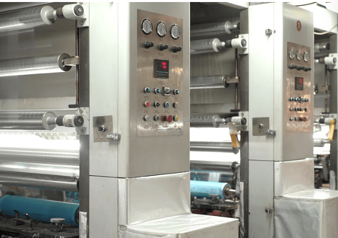 ESD bag manufacturing and quality inspection process at an electronics packaging factory