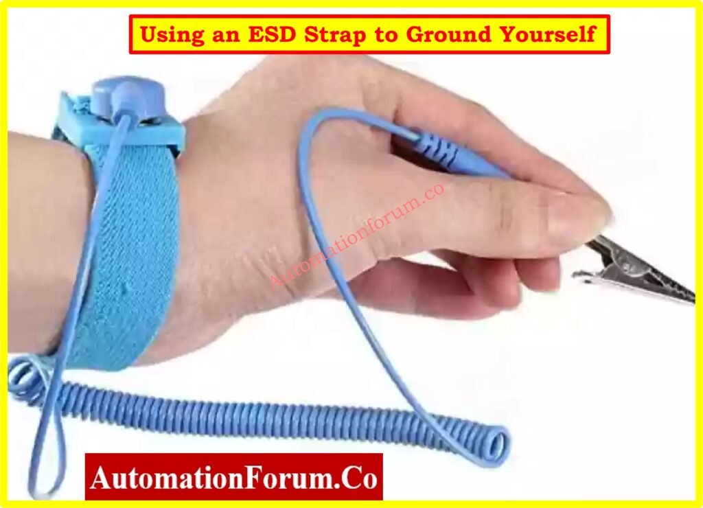 correct and incorrect way to wear esd wrist strap comparison