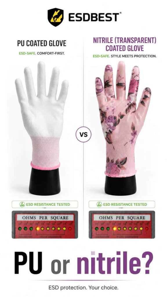 ESD gloves application selection guide