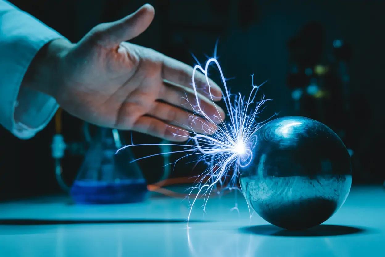 Static electricity versus ESD visual comparison