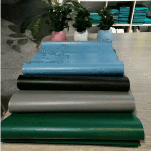High quality ESD mat material rolls prepared for manufacturing.